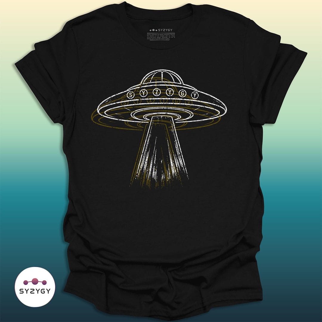 Syzygy Supply T-Shirt Black / S Static Saucer T-shirt Space Aliens UFO Apparel