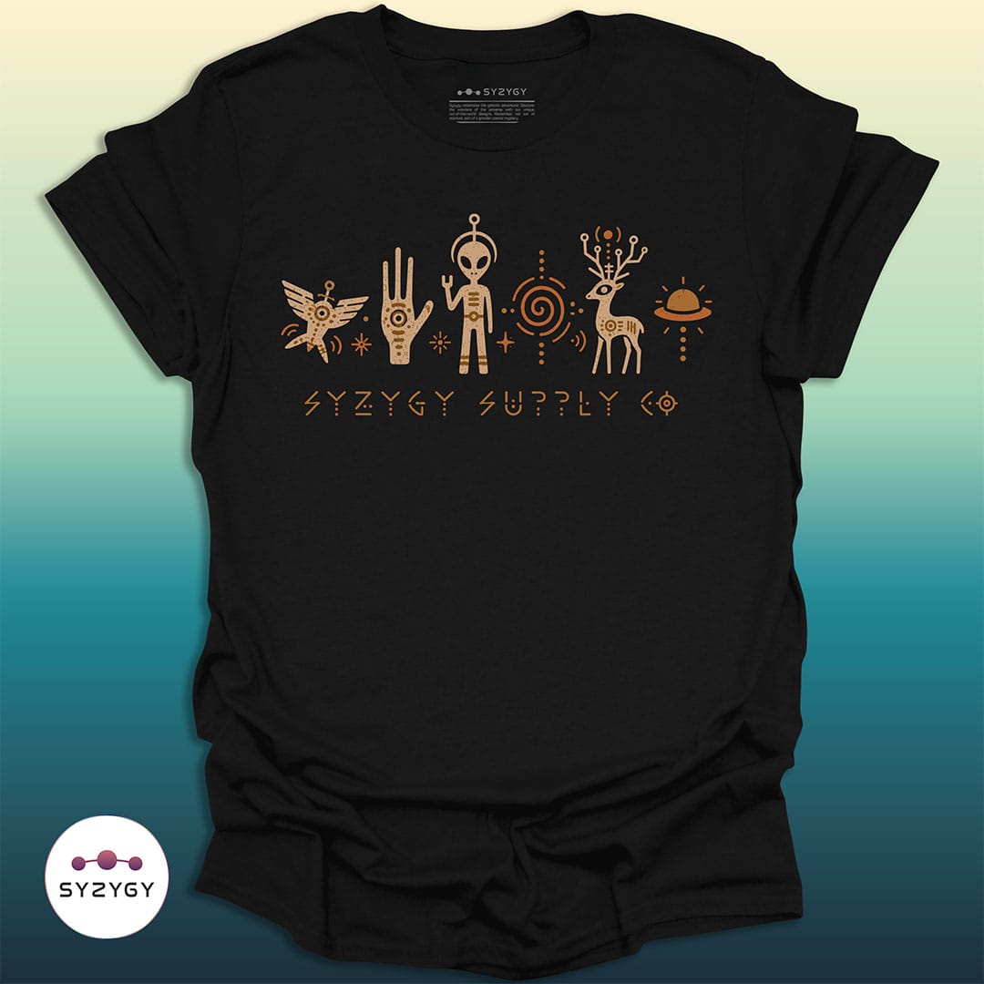 Syzygy Supply T-Shirt Black / S The First Sequence T-shirt Space Aliens UFO Apparel