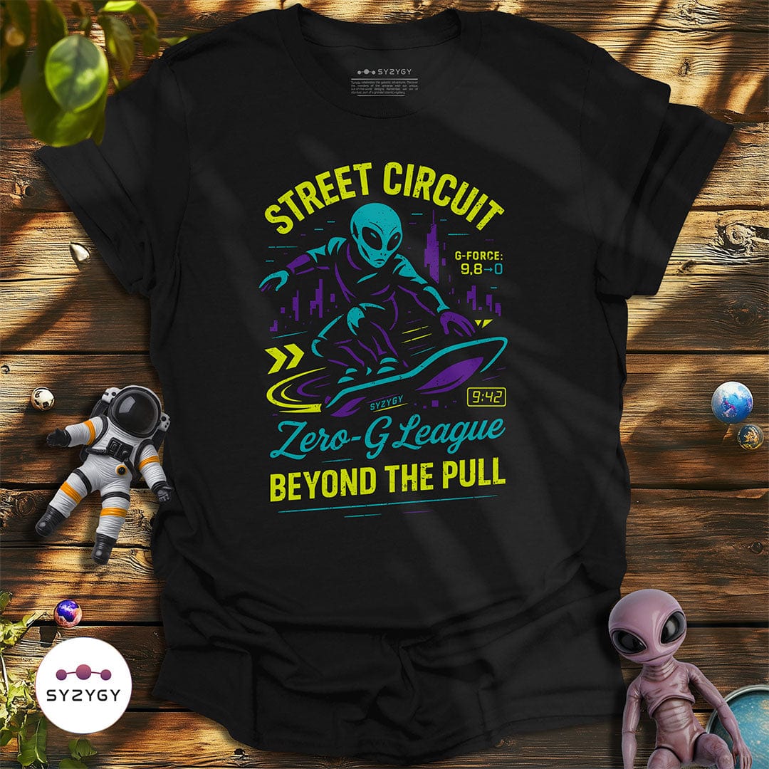 Syzygy Supply T-Shirt Black / S Zero-G League T-shirt Space Aliens UFO Apparel