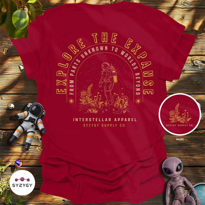 Syzygy Supply T-Shirt Cardinal Red / S Explore the Expanse T-shirt Space Aliens UFO Apparel