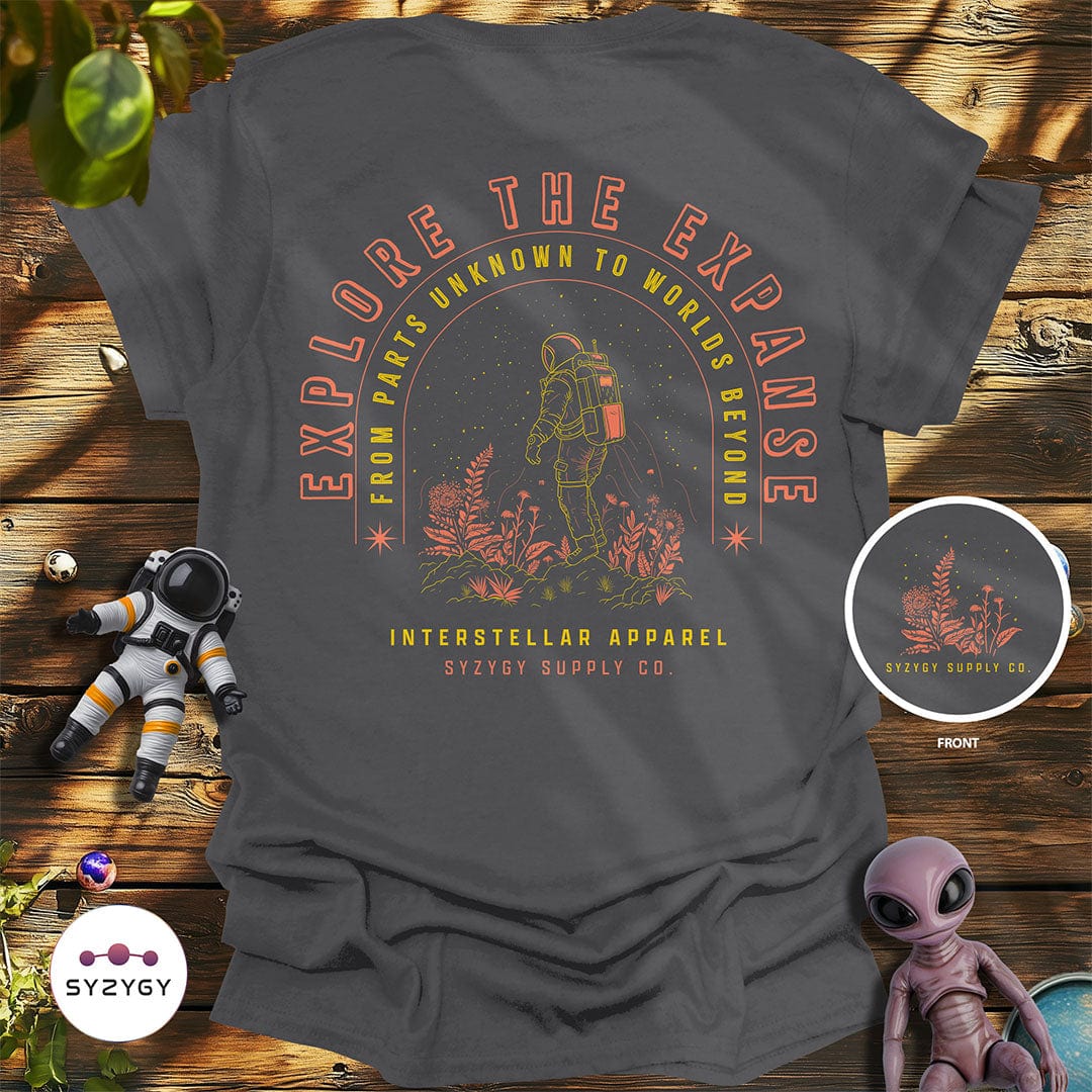 Syzygy Supply T-Shirt Charcoal / S Explore the Expanse T-shirt Space Aliens UFO Apparel