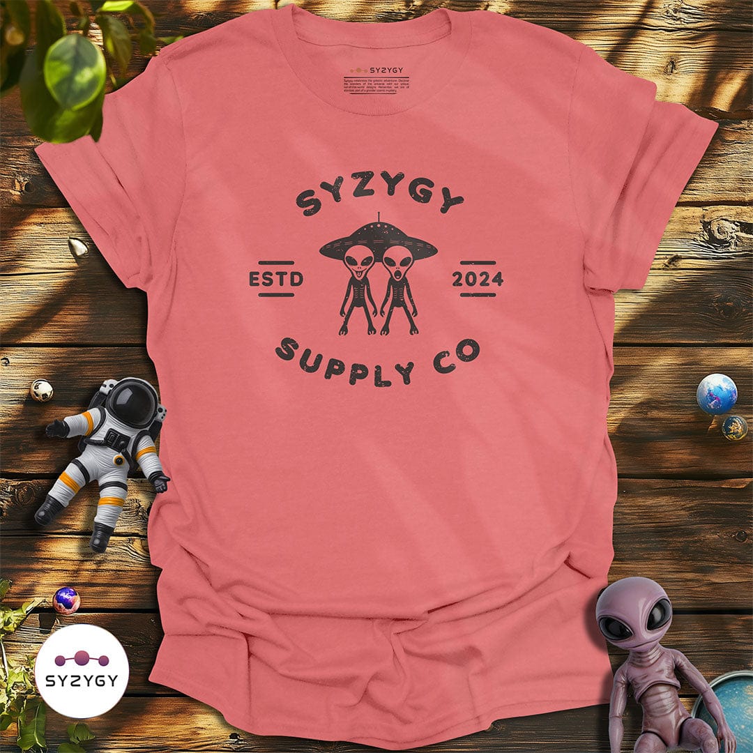 Syzygy Supply T-Shirt Coral Silk / S Alien Rendezvous T-shirt Space Aliens UFO Apparel
