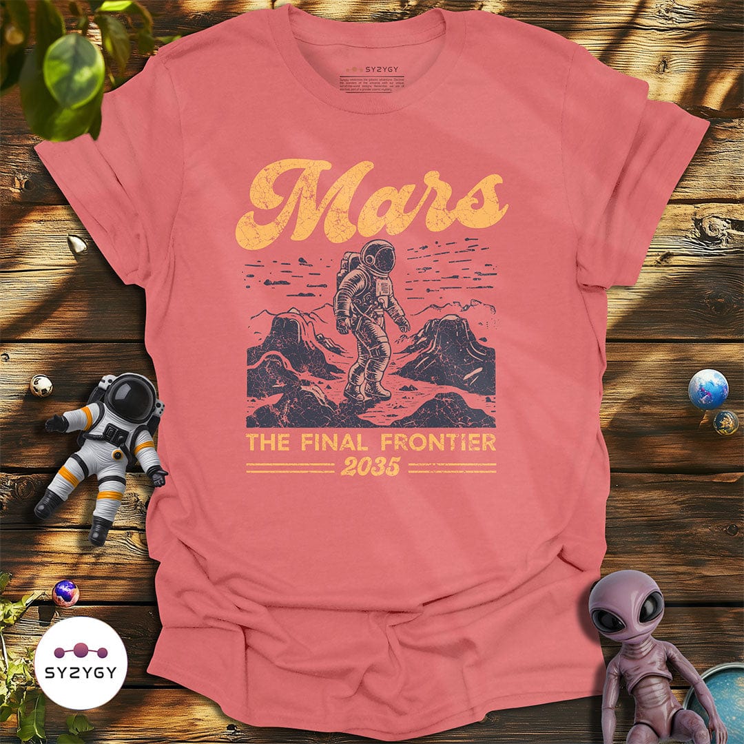 Syzygy Supply T-Shirt Coral Silk / S Mars: The Final Frontier T-shirt Space Aliens UFO Apparel