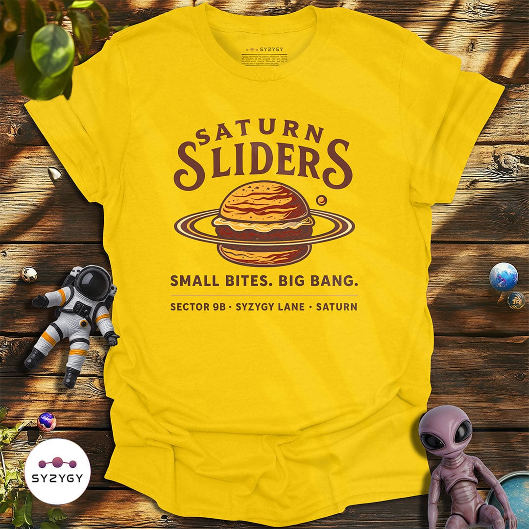 Syzygy Supply T-Shirt Daisy / S Saturn Sliders T-shirt Space Aliens UFO Apparel