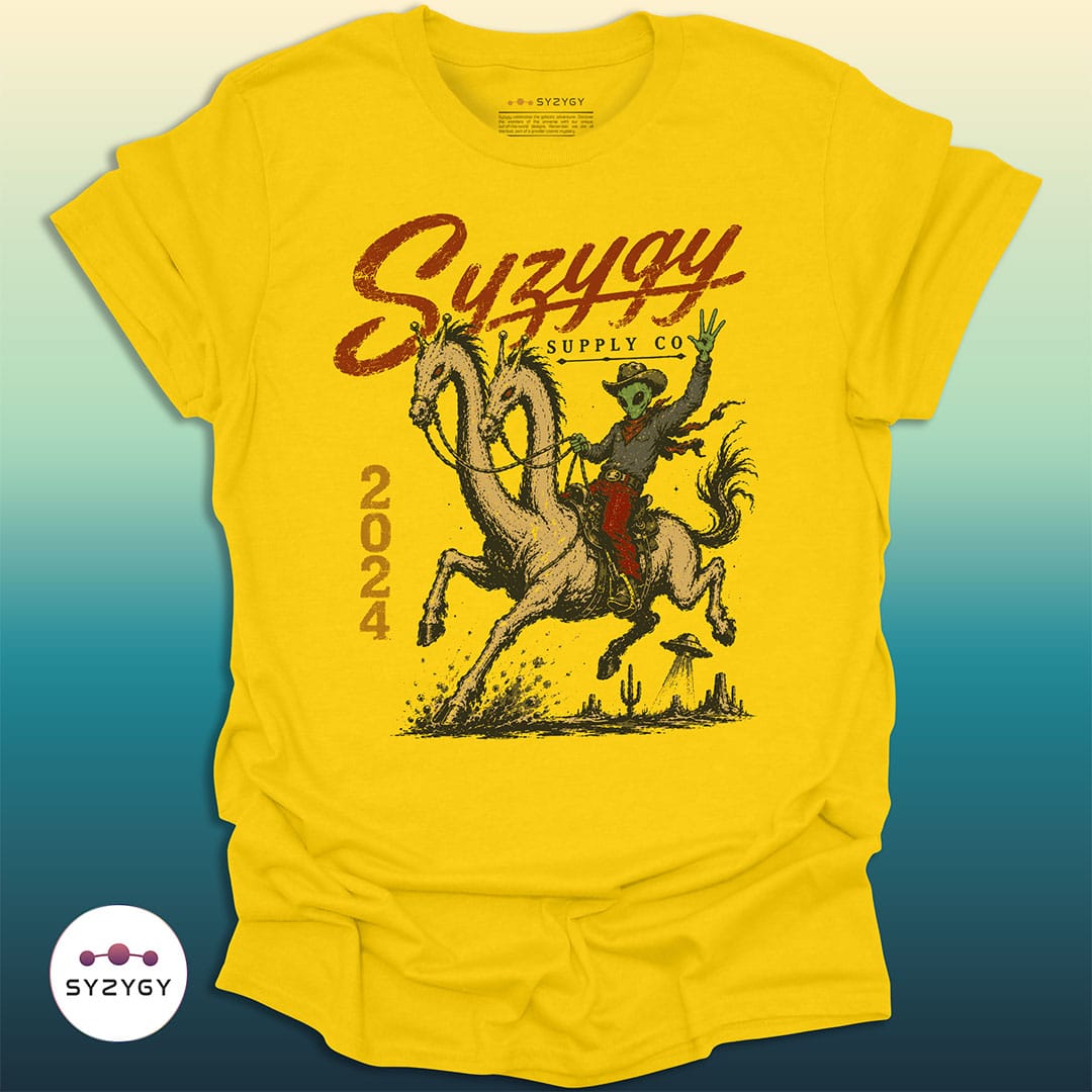 Syzygy Supply T-Shirt Daisy / S Star Ranch Rider T-shirt Space Aliens UFO Apparel