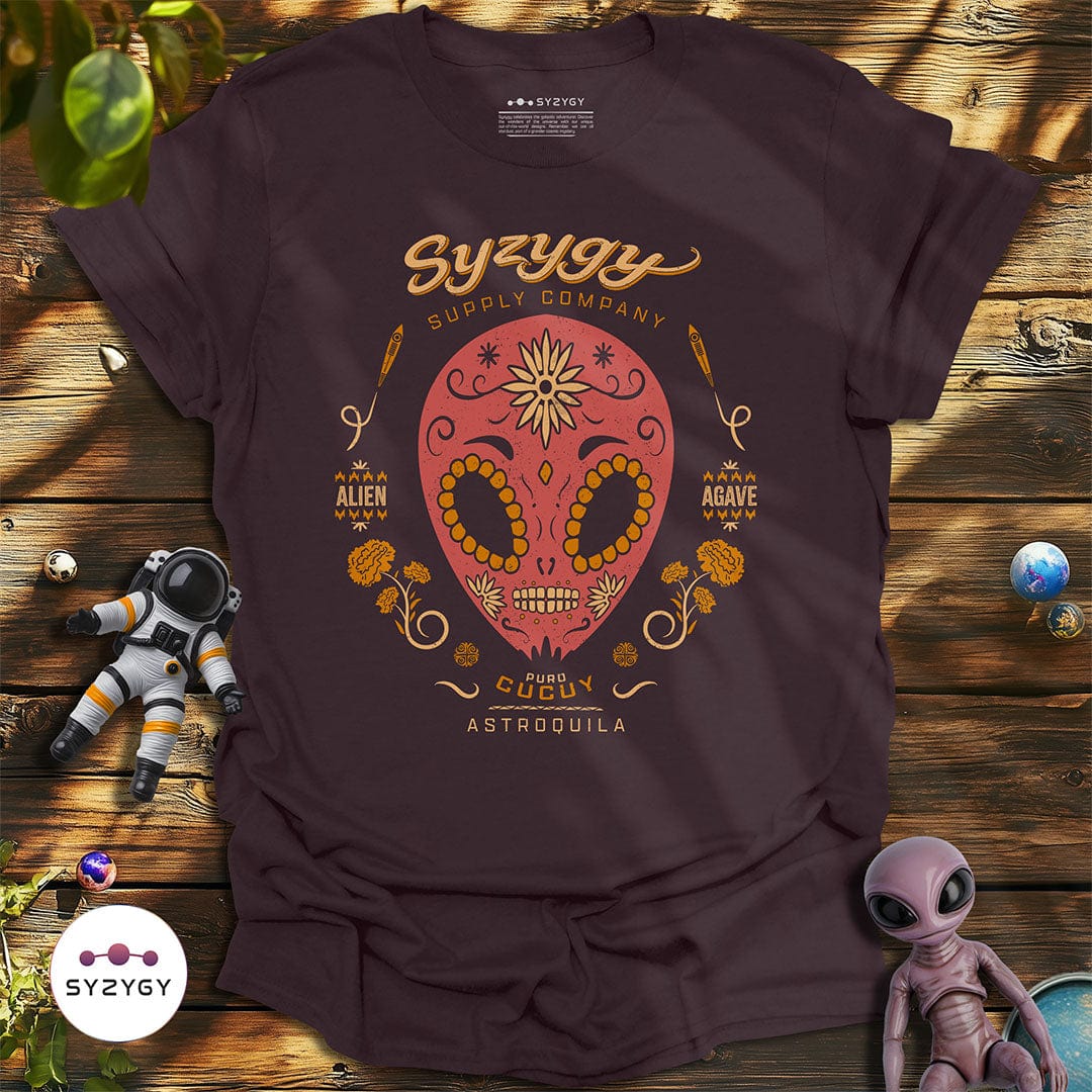 Syzygy Supply T-Shirt Dark Chocolate / S Astroquila T-shirt Space Aliens UFO Apparel