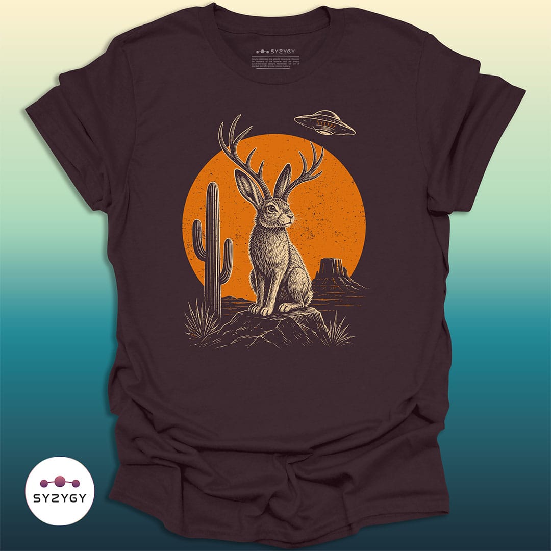 Syzygy Supply T-Shirt Dark Chocolate / S Jackalope Witness T-shirt Space Aliens UFO Apparel