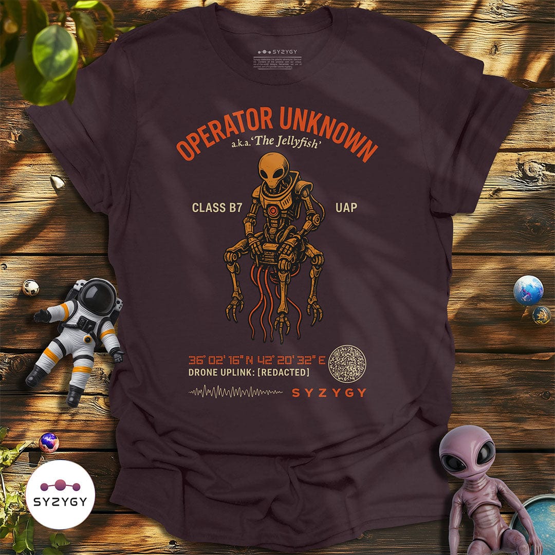 Syzygy Supply T-Shirt Dark Chocolate / S Operator Unknown T-shirt Space Aliens UFO Apparel