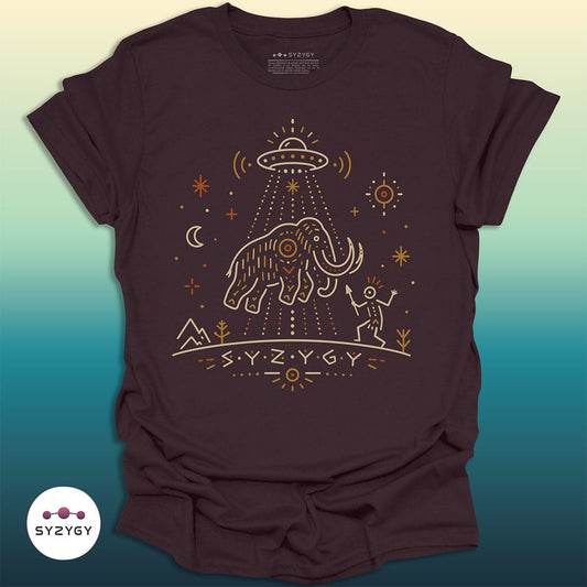 Syzygy Supply T-Shirt Dark Chocolate / S Pleistocene Witness T-shirt Space Aliens UFO Apparel