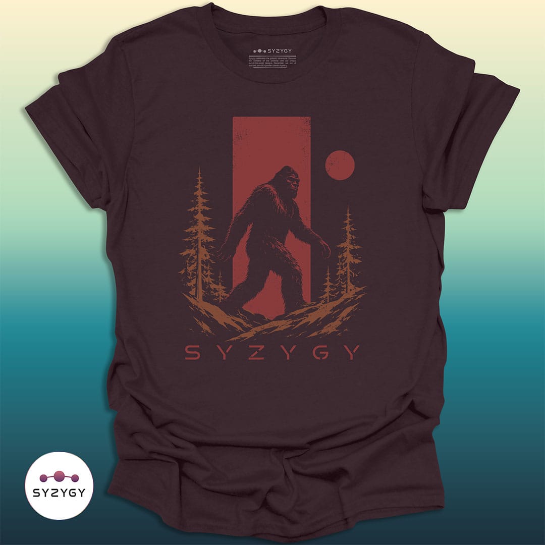 Syzygy Supply T-Shirt Dark Chocolate / S Shadow of the Pines T-shirt Space Aliens UFO Apparel