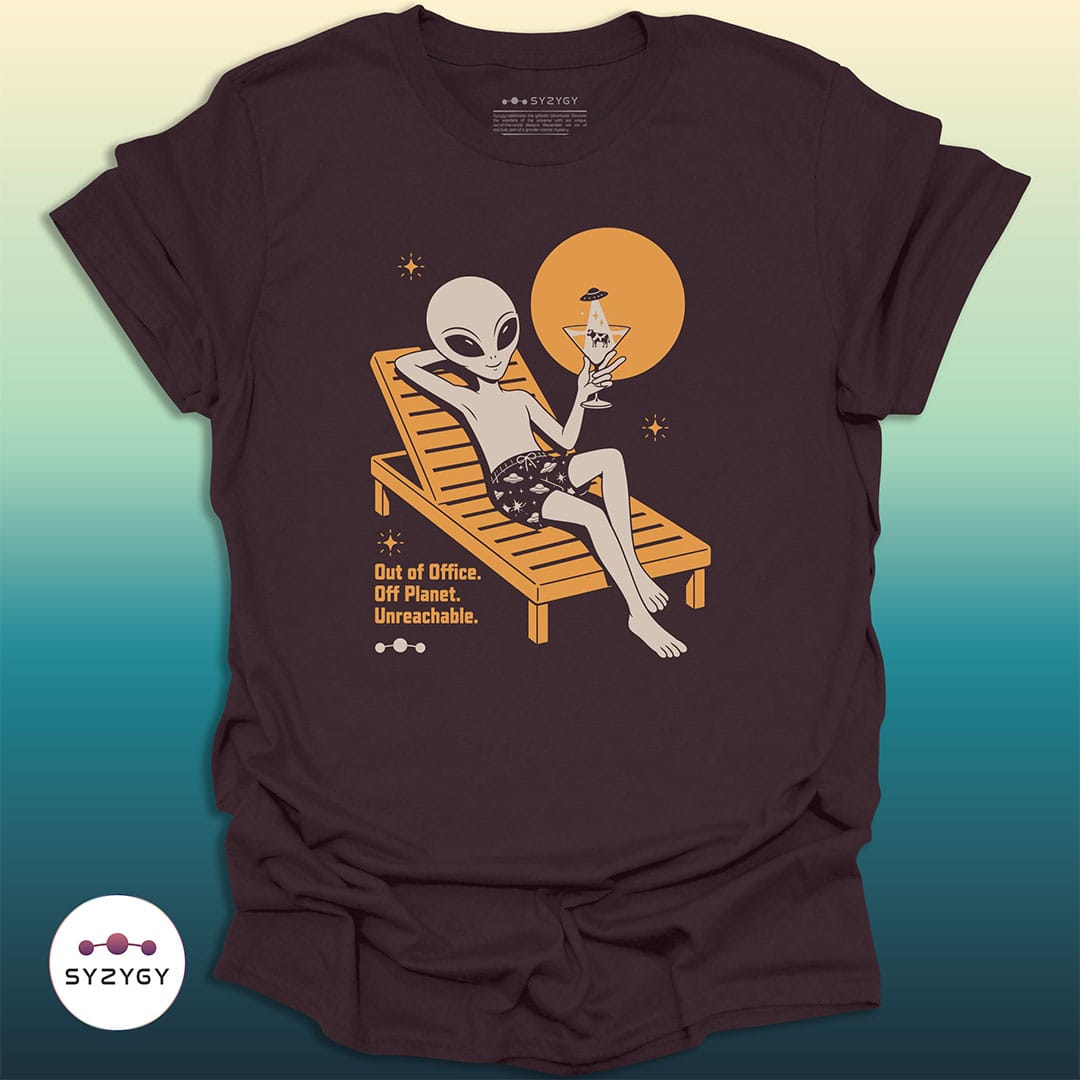 Syzygy Supply T-Shirt Dark Chocolate / S Unreachable T-shirt Space Aliens UFO Apparel