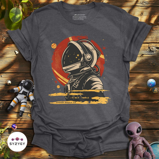 Syzygy Supply T-Shirt Dark Heather Grey / S Cosmic Gaze T-shirt Space Aliens UFO Apparel