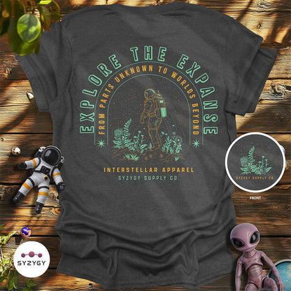 Syzygy Supply T-Shirt Dark Heather Grey / S Explore the Expanse T-shirt Space Aliens UFO Apparel