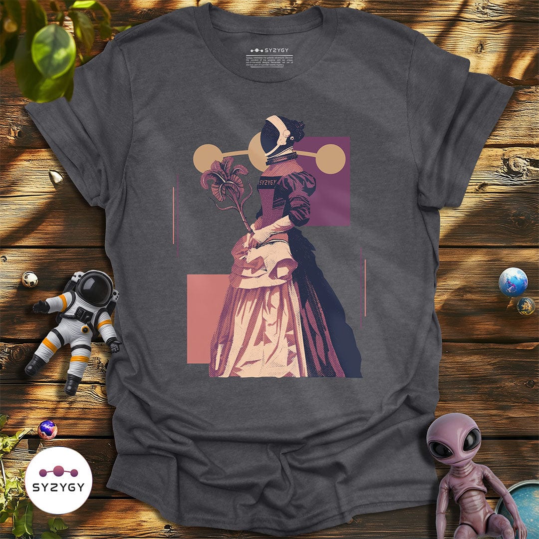 Syzygy Supply T-Shirt Dark Heather Grey / S Galactic Elegance T-shirt Space Aliens UFO Apparel