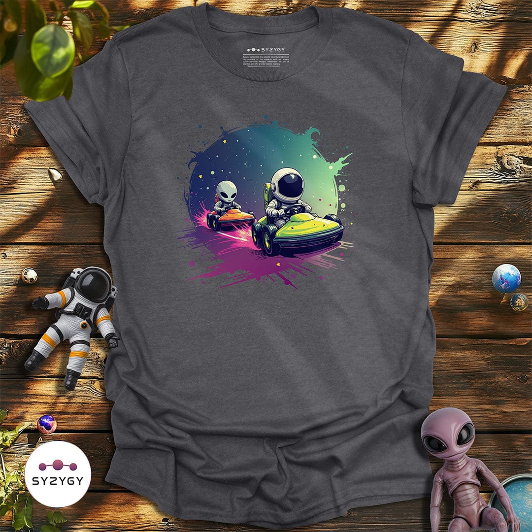 Syzygy Supply T-Shirt Dark Heather Grey / S Galactic Race T-shirt Space Aliens UFO Apparel