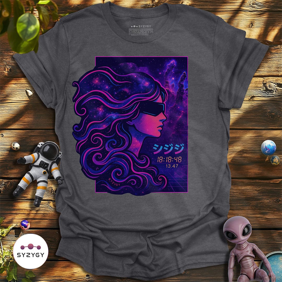 Syzygy Supply T-Shirt Dark Heather Grey / S Nebula Nouveau T-shirt Space Aliens UFO Apparel