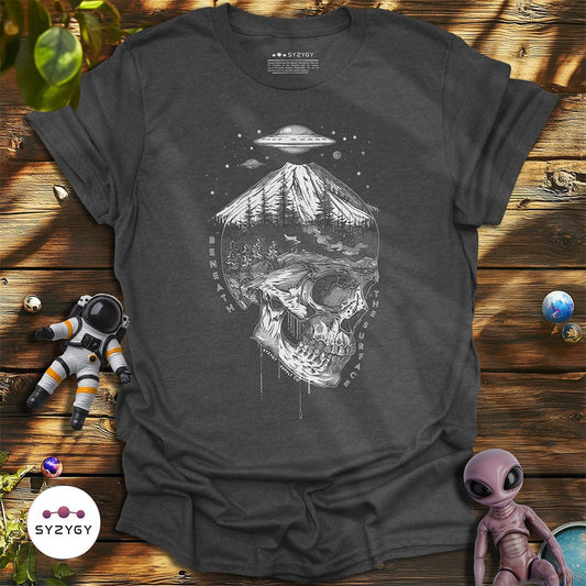 Syzygy Supply T-Shirt Dark Heather / S Beneath the Surface T-shirt Space Aliens UFO Apparel