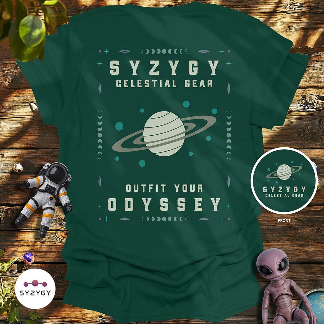 Syzygy Supply T-Shirt Forest Green / S Celestial Gear T-shirt Space Aliens UFO Apparel