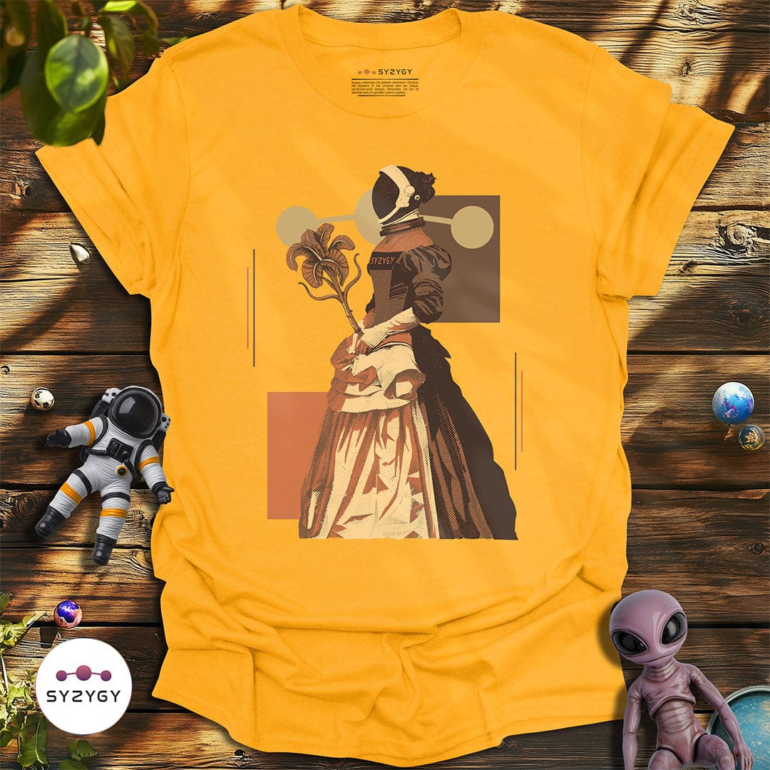 Syzygy Supply T-Shirt Gold / S Galactic Elegance T-shirt Space Aliens UFO Apparel