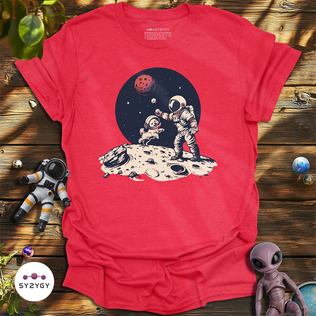 Syzygy Supply T-Shirt Heather Cardinal / S Cosmic Fetch T-shirt Space Aliens UFO Apparel