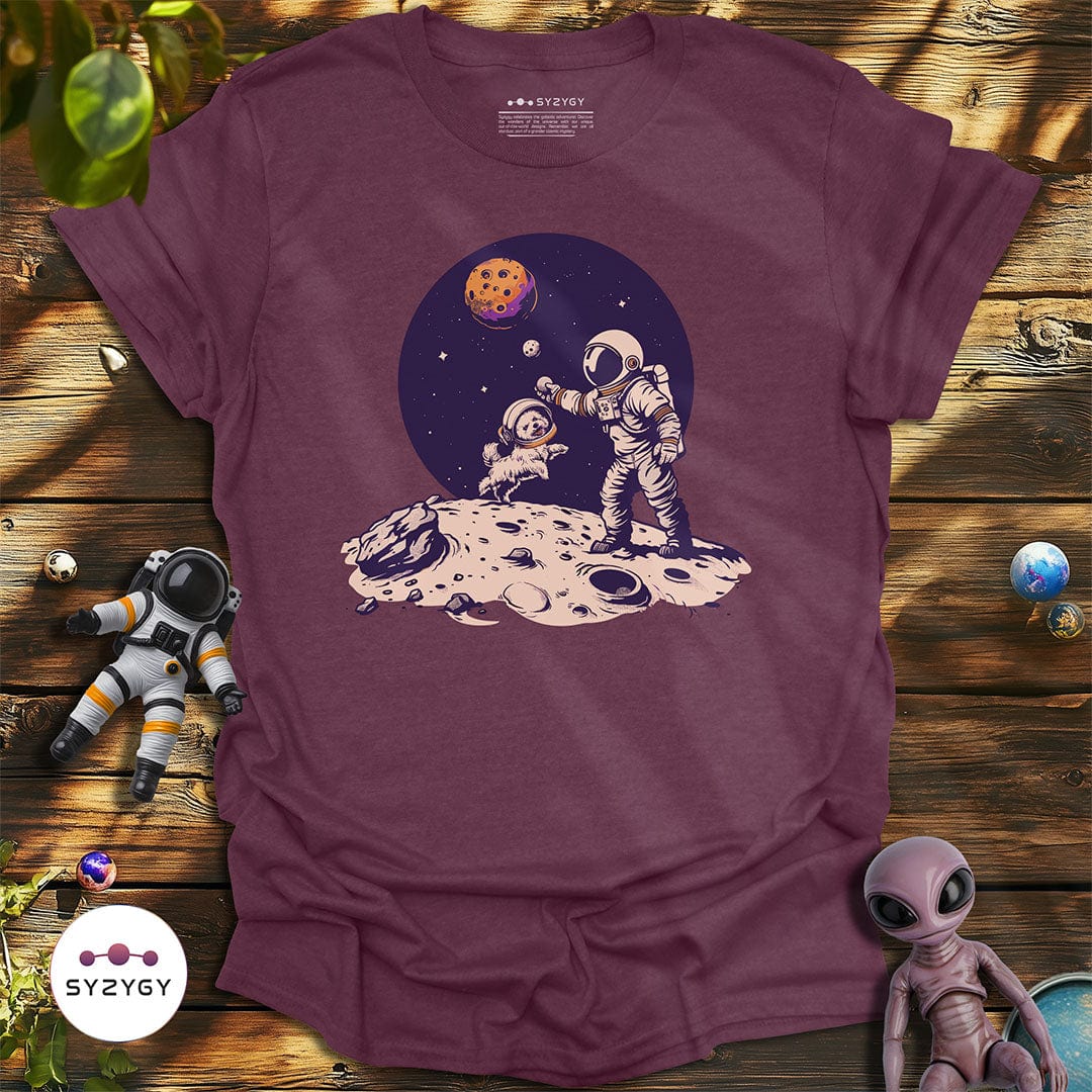 Syzygy Supply T-Shirt Heather Maroon / S Cosmic Fetch T-shirt Space Aliens UFO Apparel