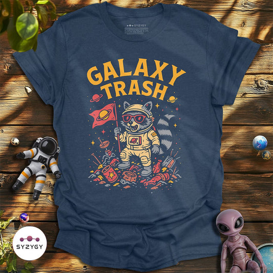 Syzygy Supply T-Shirt Heather Navy / S Galaxy Trash T-shirt Space Aliens UFO Apparel