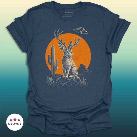 Syzygy Supply T-Shirt Heather Navy / S Jackalope Witness T-shirt Space Aliens UFO Apparel