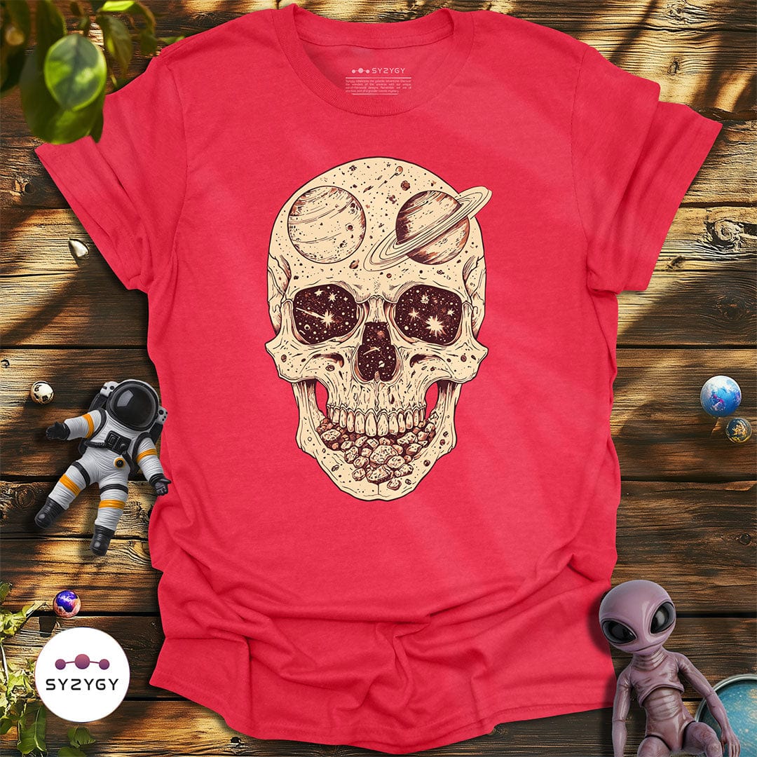 Syzygy Supply T-Shirt Heather Red / S Cosmic Remains T-shirt Space Aliens UFO Apparel