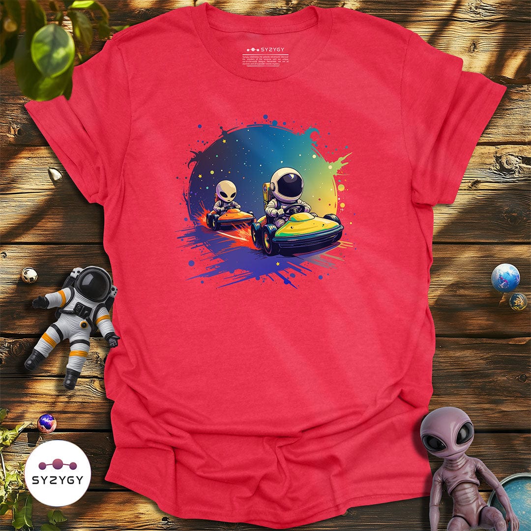 Syzygy Supply T-Shirt Heather Red / S Galactic Race T-shirt Space Aliens UFO Apparel