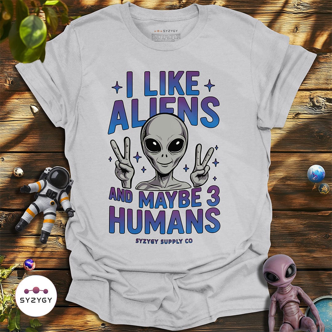 Syzygy Supply T-Shirt Ice Grey / S I Like Aliens T-shirt Space Aliens UFO Apparel