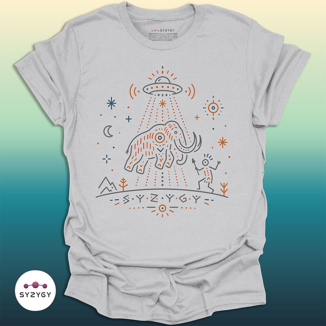 Syzygy Supply T-Shirt Ice Grey / S Pleistocene Witness T-shirt Space Aliens UFO Apparel