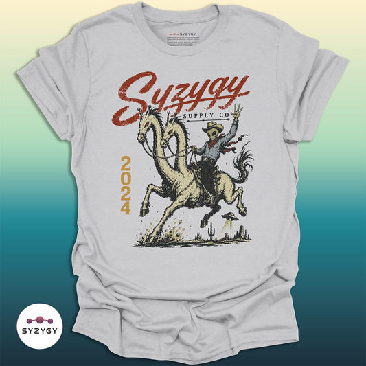 Syzygy Supply T-Shirt Ice Grey / S Star Ranch Rider T-shirt Space Aliens UFO Apparel