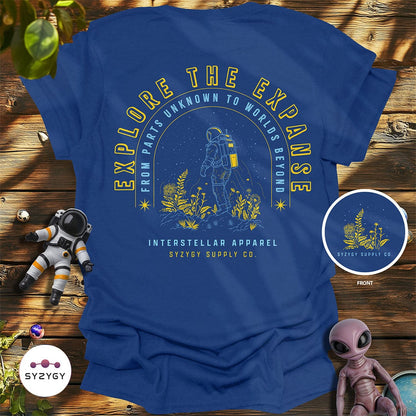 Syzygy Supply T-Shirt Metro Blue / S Explore the Expanse T-shirt Space Aliens UFO Apparel