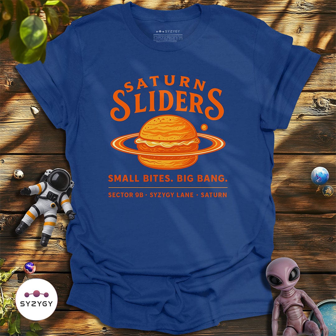 Syzygy Supply T-Shirt Metro Blue / S Saturn Sliders T-shirt Space Aliens UFO Apparel