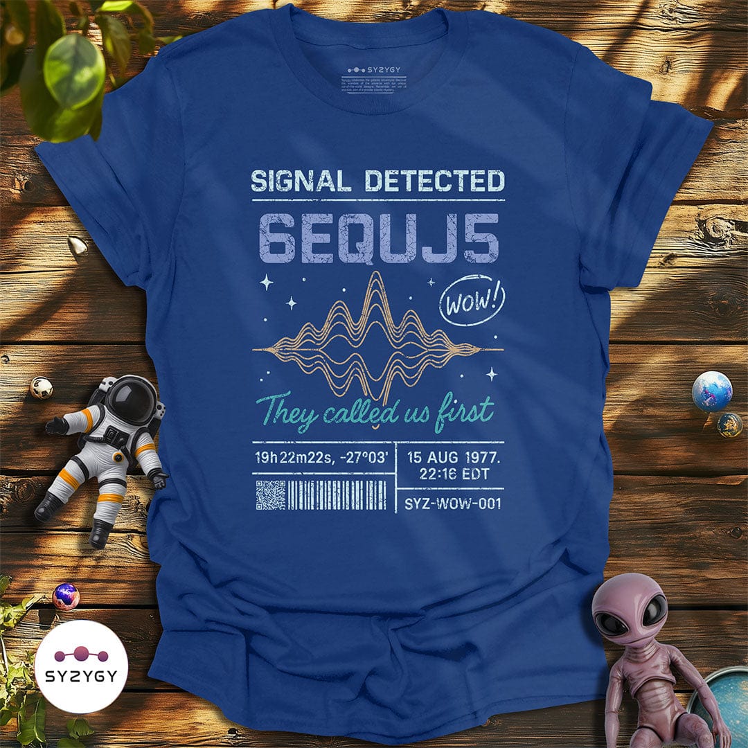 Syzygy Supply T-Shirt Metro Blue / S Signal Detected T-shirt Space Aliens UFO Apparel