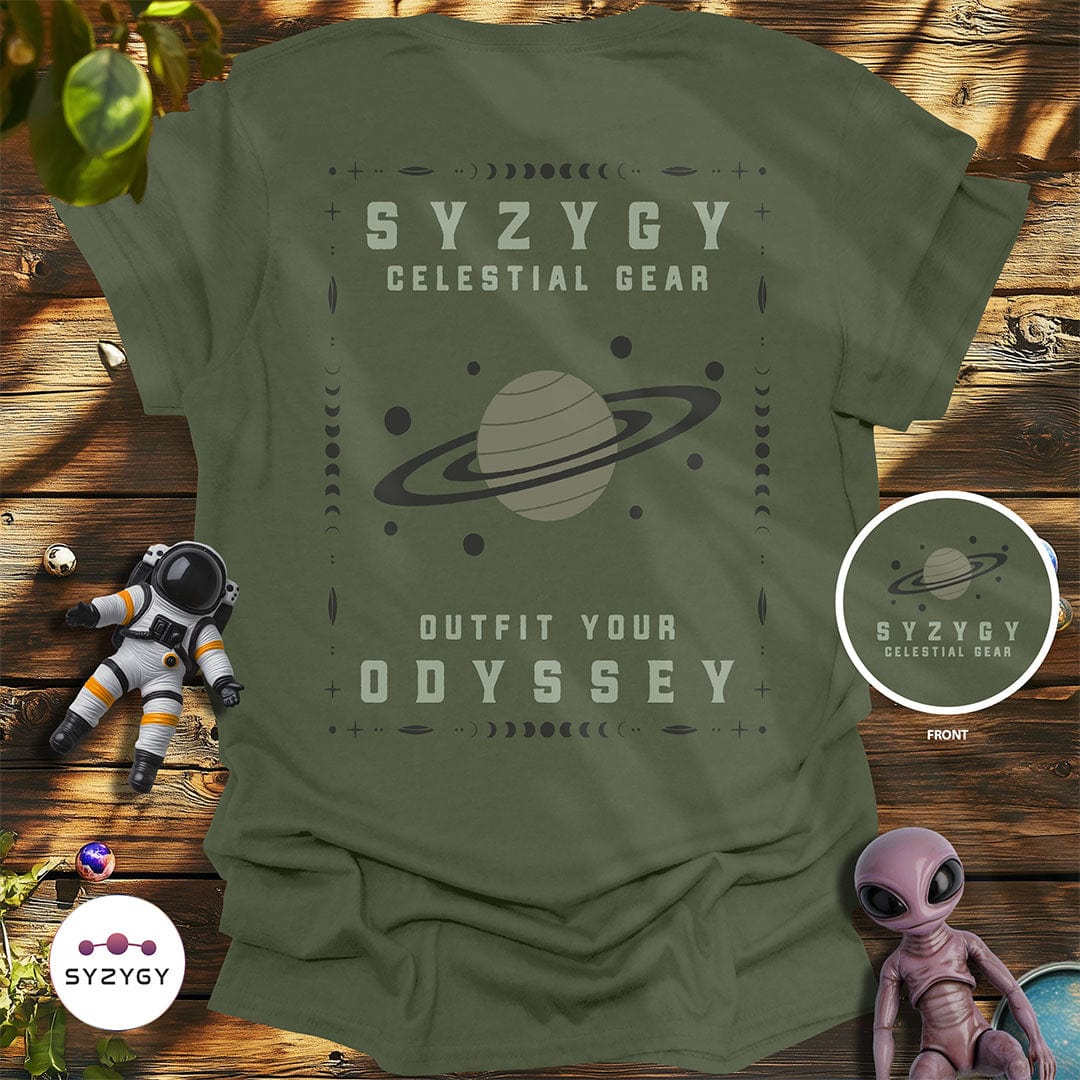 Syzygy Supply T-Shirt Military Green / S Celestial Gear T-shirt Space Aliens UFO Apparel