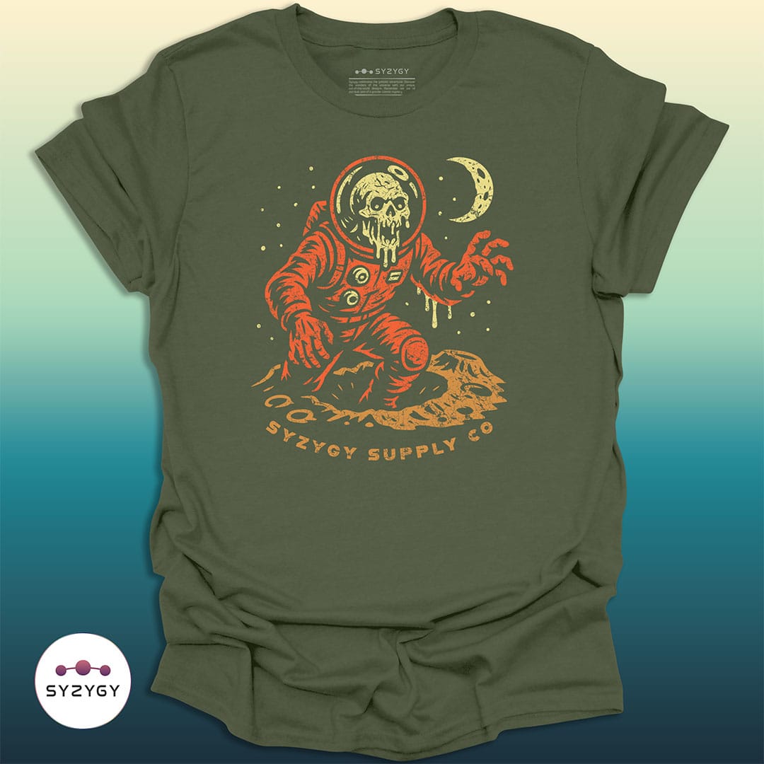 Syzygy Supply T-Shirt Military Green / S Crater Crawler T-shirt Space Aliens UFO Apparel