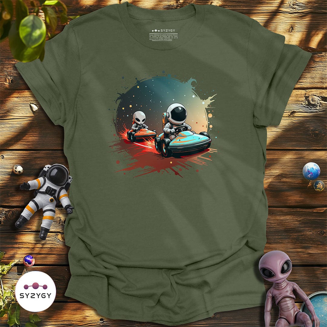 Syzygy Supply T-Shirt Military Green / S Galactic Race T-shirt Space Aliens UFO Apparel