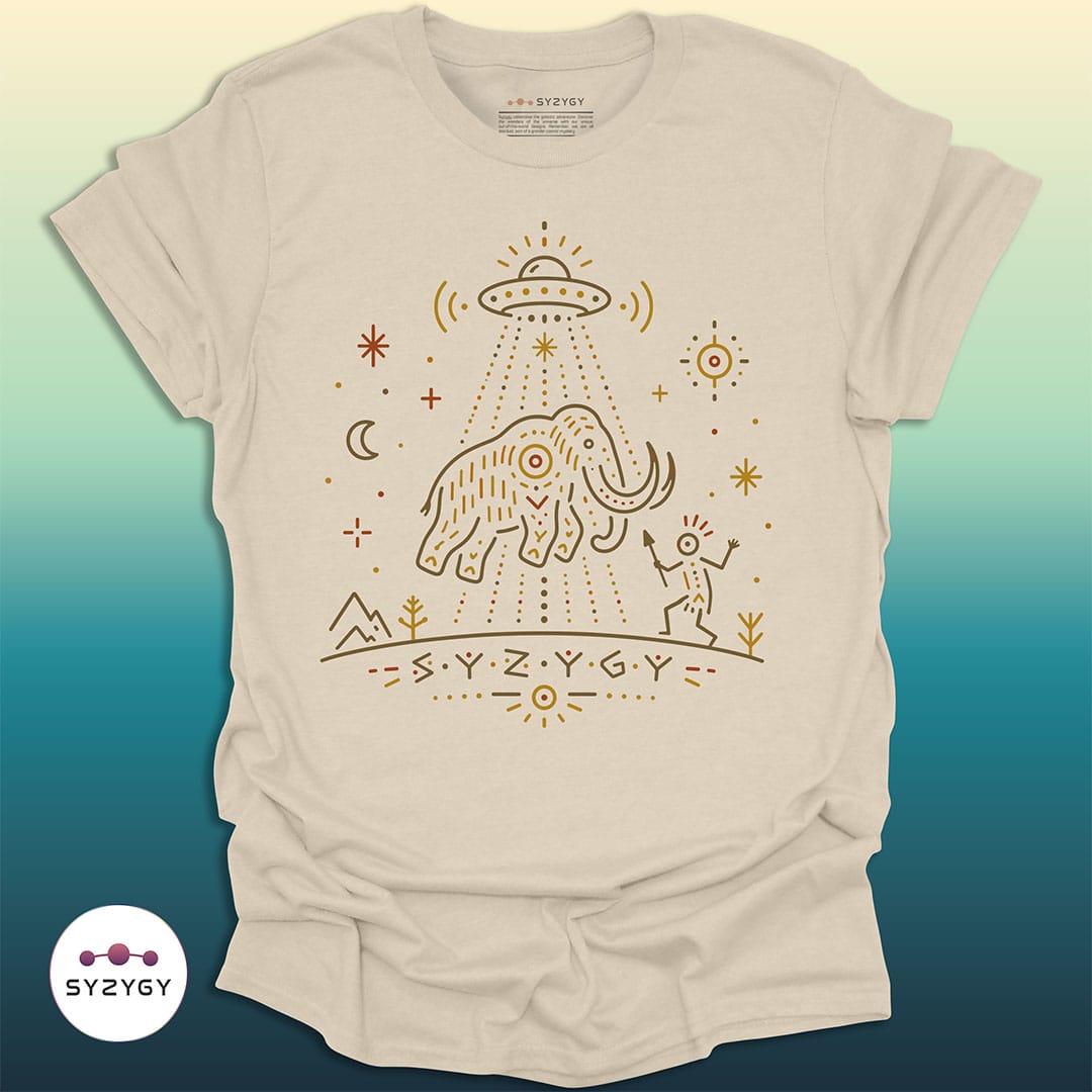 Syzygy Supply T-Shirt Natural / S Pleistocene Witness T-shirt Space Aliens UFO Apparel
