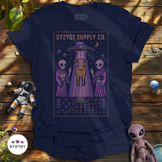 Syzygy Supply T-Shirt Navy / S Abduction Altar T-shirt Space Aliens UFO Apparel