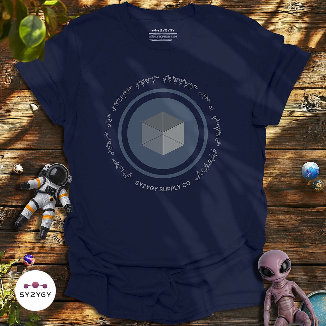 Syzygy Supply T-Shirt Navy / S Cubisphere Encounter T-shirt Space Aliens UFO Apparel