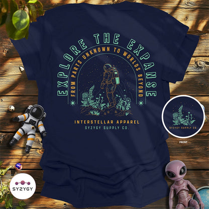 Syzygy Supply T-Shirt Navy / S Explore the Expanse T-shirt Space Aliens UFO Apparel