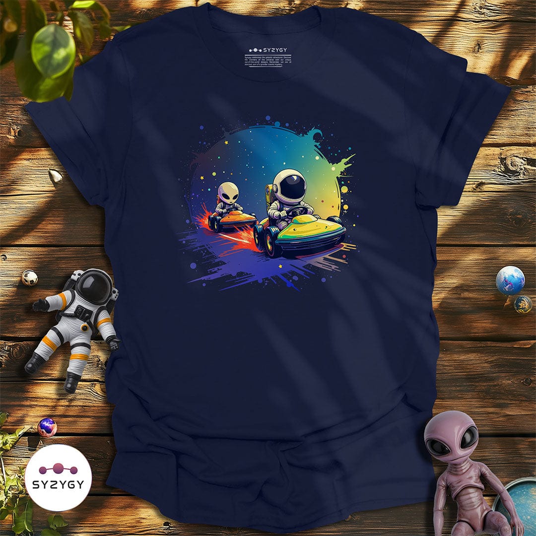 Syzygy Supply T-Shirt Navy / S Galactic Race T-shirt Space Aliens UFO Apparel