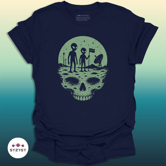 Syzygy Supply T-Shirt Navy / S Lunar Remains T-shirt Space Aliens UFO Apparel