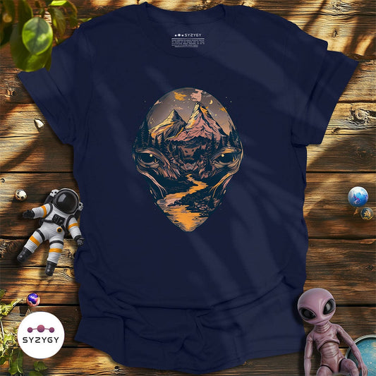 Syzygy Supply T-Shirt Navy / S Mountain Mirage T-shirt Space Aliens UFO Apparel