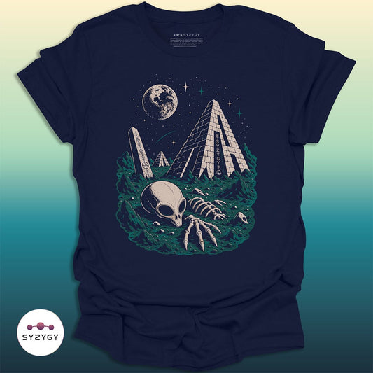 Syzygy Supply T-Shirt Navy / S Ruins of Home T-shirt Space Aliens UFO Apparel
