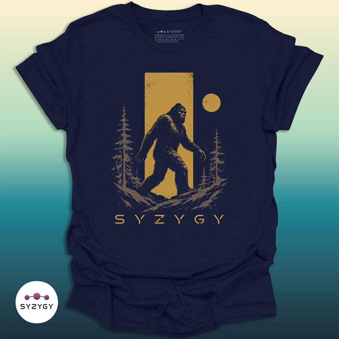 Syzygy Supply T-Shirt Navy / S Shadow of the Pines T-shirt Space Aliens UFO Apparel