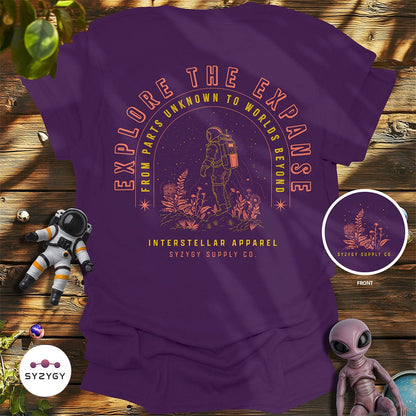 Syzygy Supply T-Shirt Purple / S Explore the Expanse T-shirt Space Aliens UFO Apparel