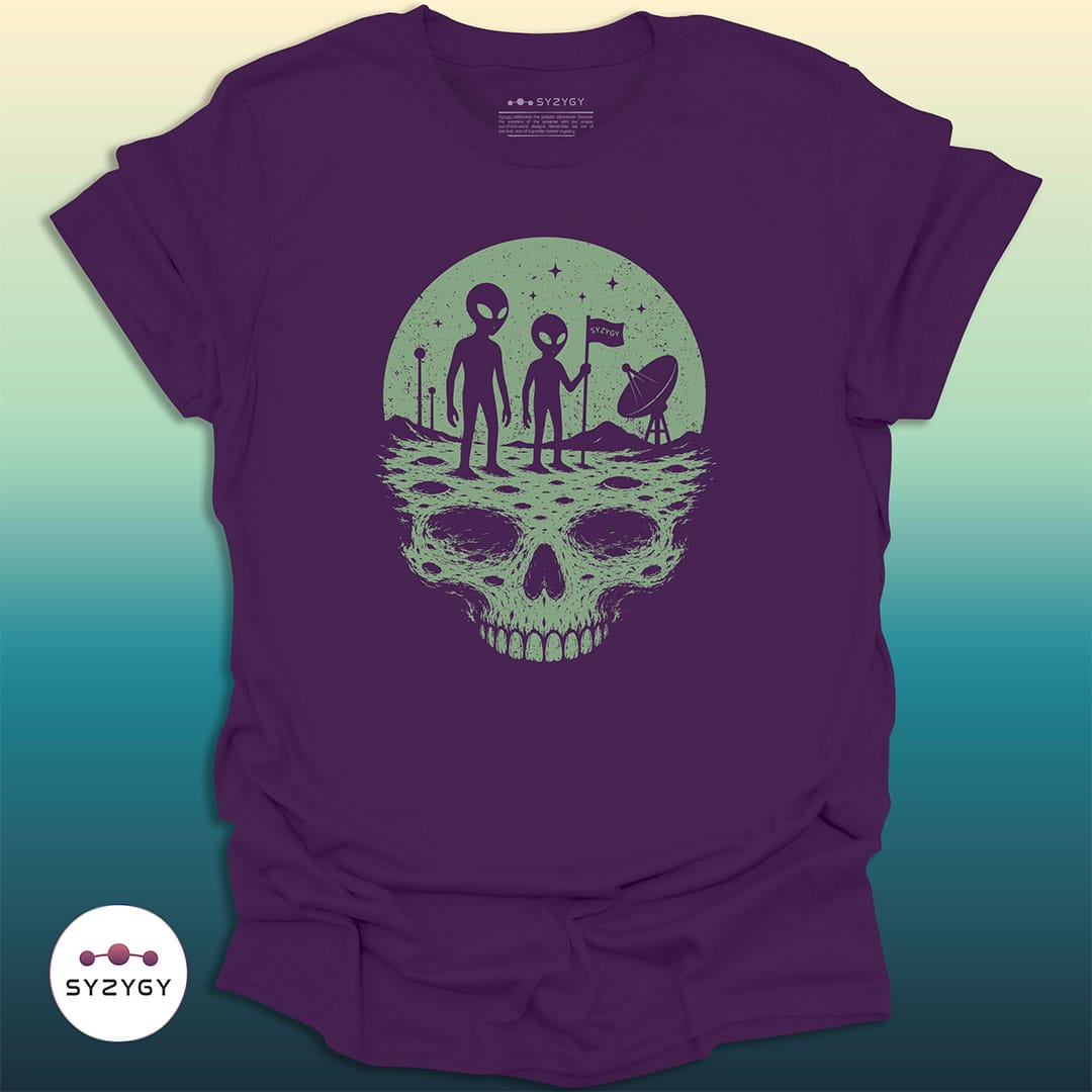 Syzygy Supply T-Shirt Purple / S Lunar Remains T-shirt Space Aliens UFO Apparel