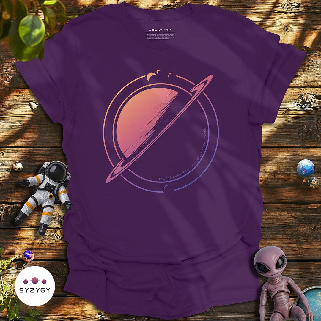 Syzygy Supply T-Shirt Purple / S Orbital Lines T-shirt Space Aliens UFO Apparel